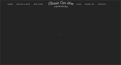 Desktop Screenshot of classiccarhireyorkshire.co.uk